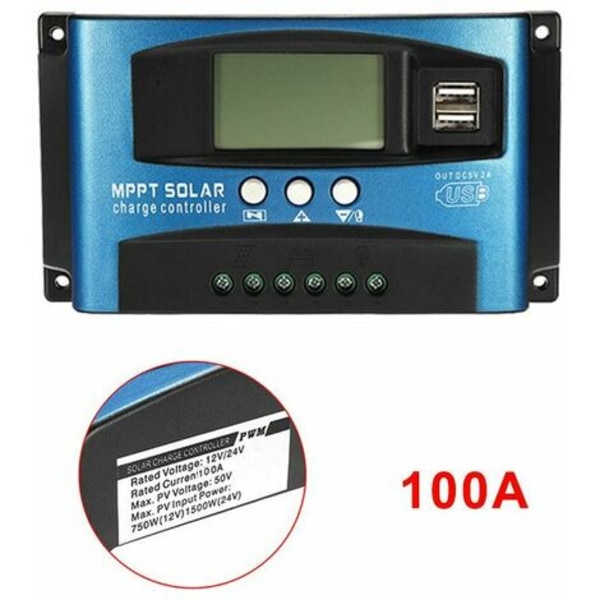 100a 12v/24v Mppt-solarladeregler Mit Automatischer Maximum Power Point Tracking-funktion