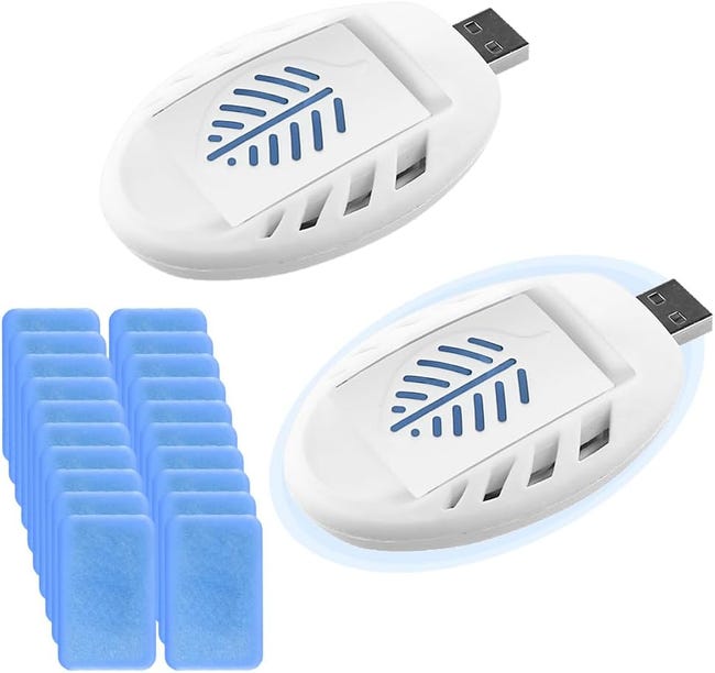 Packung Mit 2 Tragbaren Usb-mückenschutzgeräten Inklusive 90 Insektizid-nachfüllpackungen