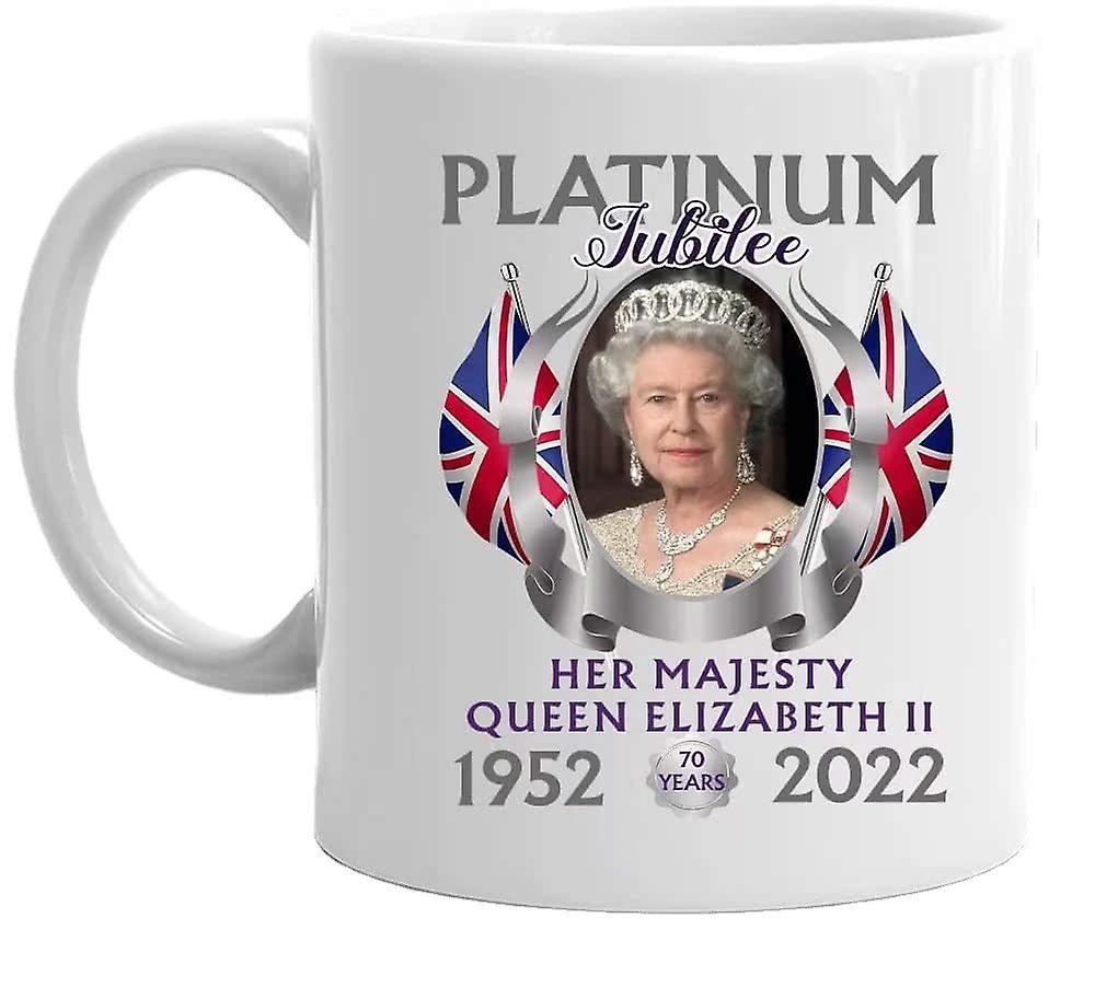 Keramikbecher Mit Dem Bildnis Von Königin Elizabeth Ii., Königlicher Souvenirbecher