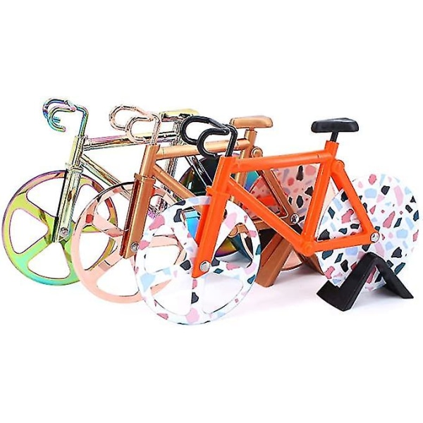 Pizzaschneider Aus Edelstahl Für Fahrräder, Pizzarad, Fahrrad-pizzaschneider (mehrfarbig)