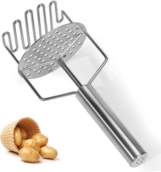 Manueller Kartoffelstampfer Aus Edelstahl, Zerkleinert Kartoffeln Und Gemüse, Professionelles Küchengerät, Obst- Und Gemüsepresse, 1 Stück