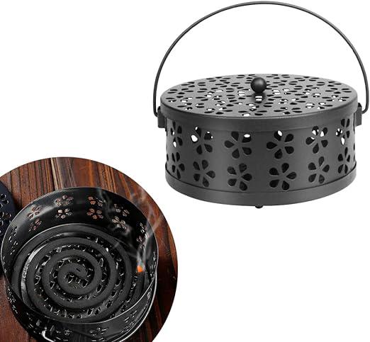 Spiralförmiger Räucherstäbchenhalter Mit Mückenschutz, Metallhalter Für Spiralen, Räucherstäbchenbrenner Mit Abweisender Wirkung, Präsentationsständer Für Mücken, 6er-set