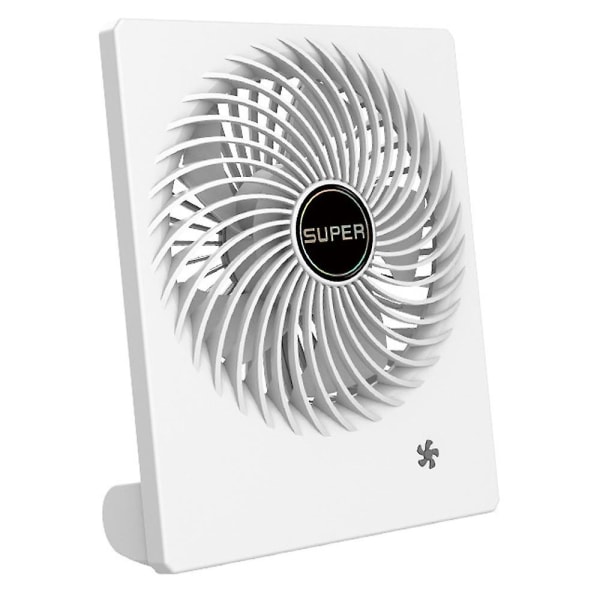 Wiederaufladbarer, Faltbarer, Um 180° Neigbarer, Persönlicher Ultra Qu Tischventilator, Weiß