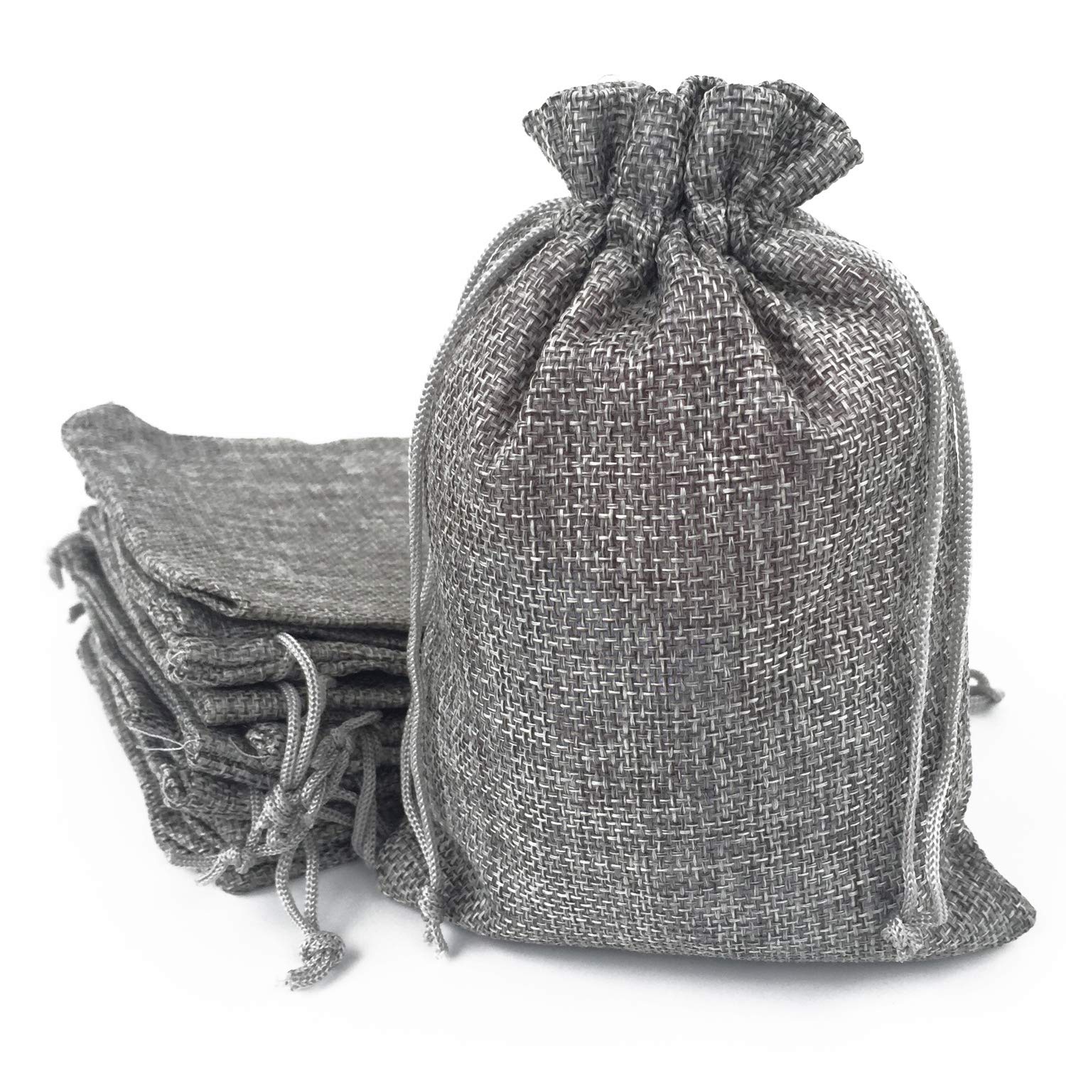 50 Jutebeutel Mit Kordelzug Und Baumwollfutter, Zum Verschenken, Verpacken Und Aufbewahren