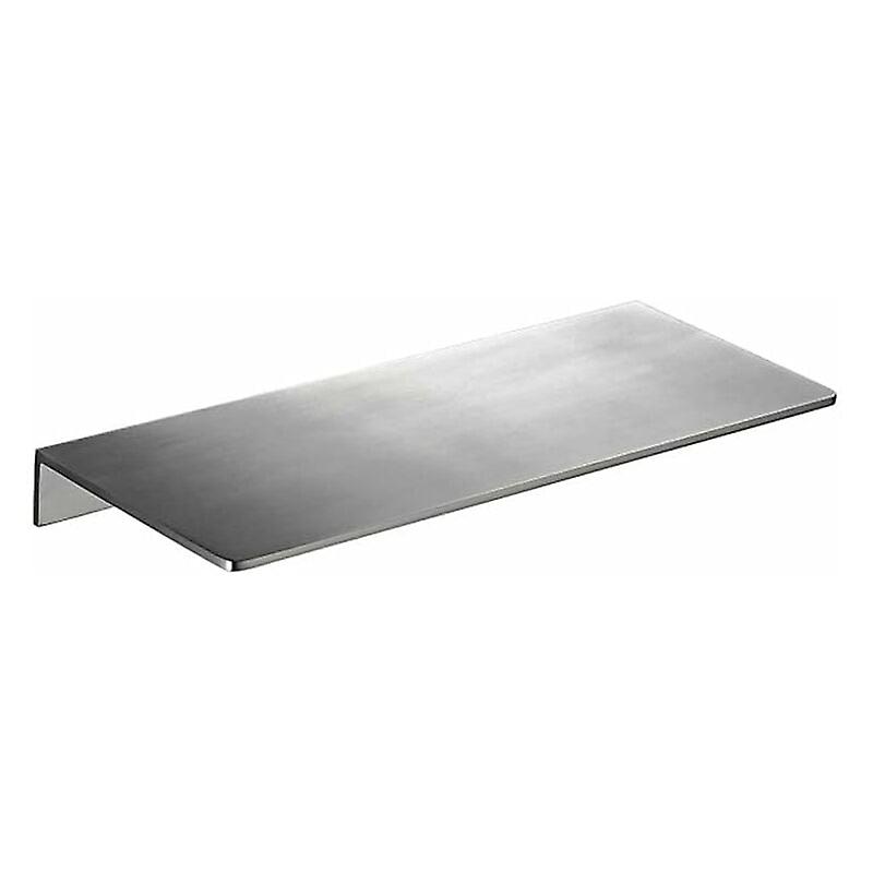Selbstklebendes Wandregal Fürs Badezimmer – Kleines Edelstahlregal, Kein Bohren Oder Schrauben Erforderlich, 24 Cm, Silber