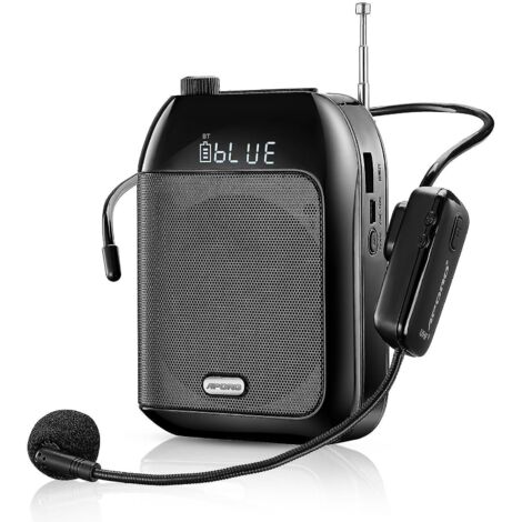 Tragbares Drahtloses Uhf-bluetooth-mikrofon Für Unterricht, Konferenzen, Führungen, Unterhaltung, Megafon, Mikrofon Und Lautsprecher Mit Usb-player.