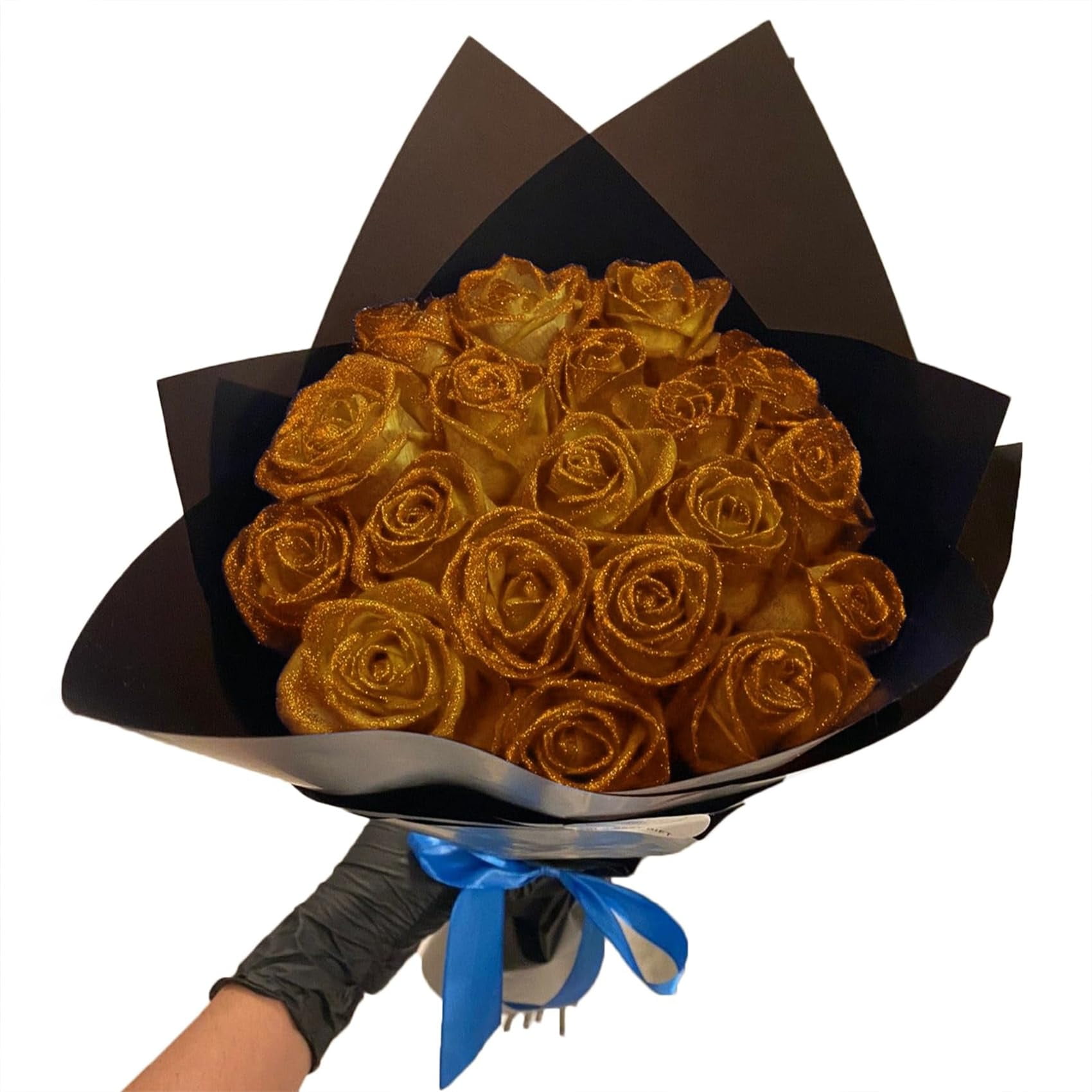 10-teiliger, Funkelnder Künstlicher Rosenstrauß, Glänzende, Ewig Haltbare Rosen Mit Stielen, Diy-strauß Aus Künstlichen Rosen, Liebesgeschenk