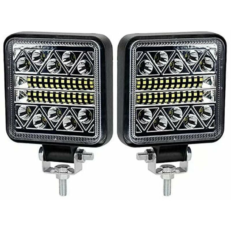 102-w-led-arbeitsscheinwerfer (10200 Lm), 12-v-rückfahrscheinwerfer, Led-scheinwerfer Für Pkw, Traktoren, Boote Und Lkw (12–24 V), 2er-pack