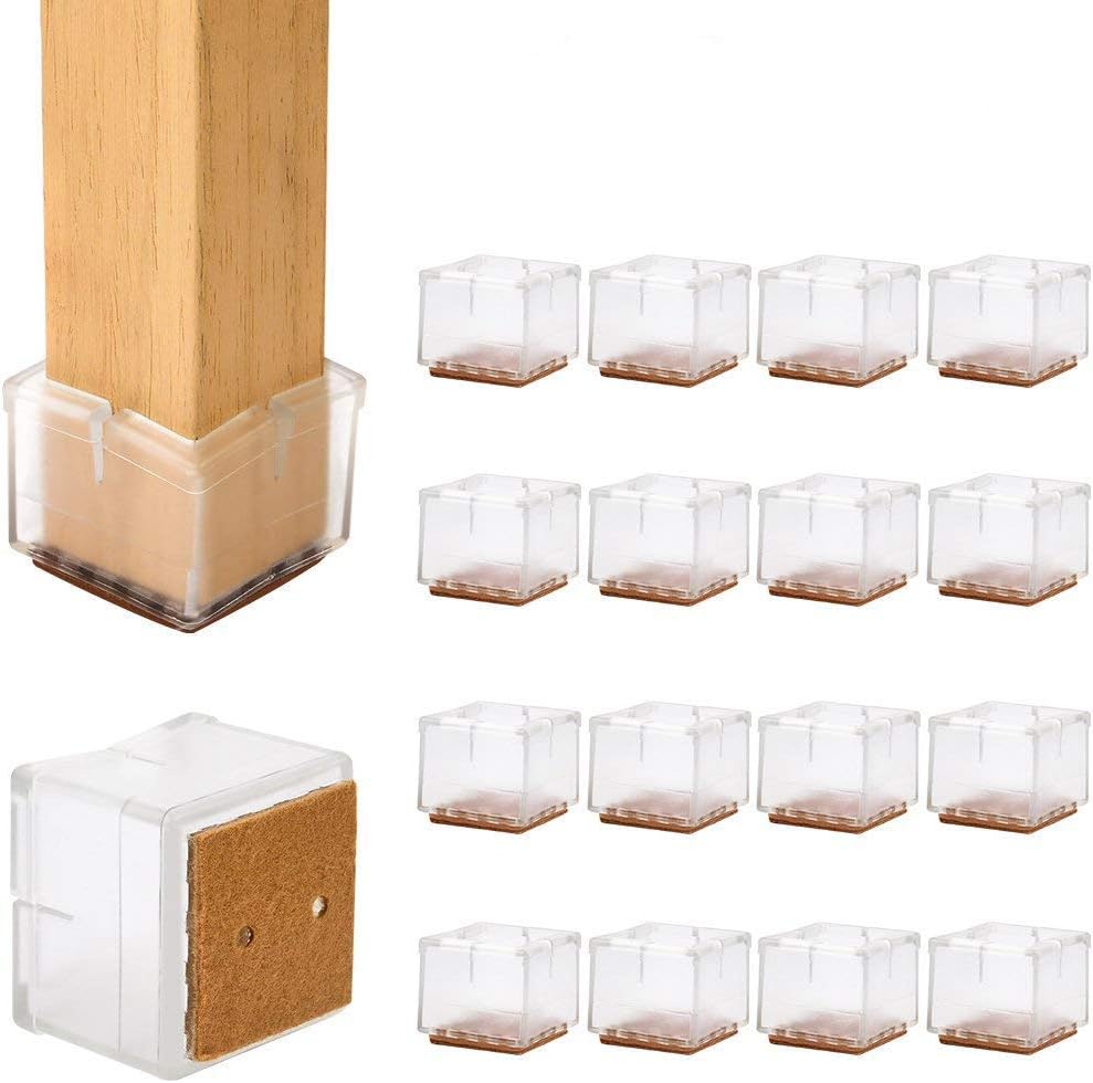 16 Rutschfeste Möbelgleiter Aus Gummi Für Stuhl- Und Tischbeine, Silikon-bodenschoner (35–41 Mm), 16er-packung Groofoo