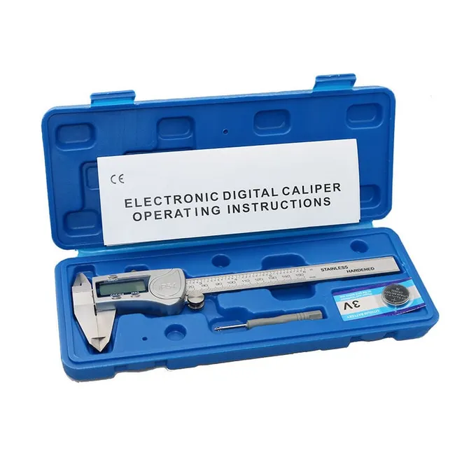 Ip54 150 Mm (6 Zoll) Digitaler Messschieber Mit Edelstahllineal Und Mm/zoll-umrechnung Für Präzise Messungen