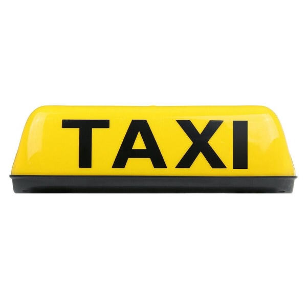 Taxilichttafel / Taxidachleuchte (29 Cm) Gelb Und Weiß
