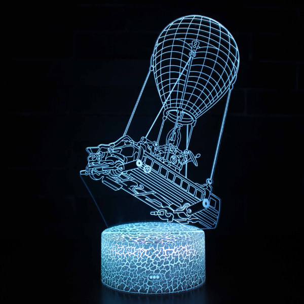 Fortnite Led-touch-kerzen-schlafzimmerlampe, 3d-illusions-nachtlicht, Farbenfrohes Anime-fernbedienungs-heimdekor-gadget Zb-8
