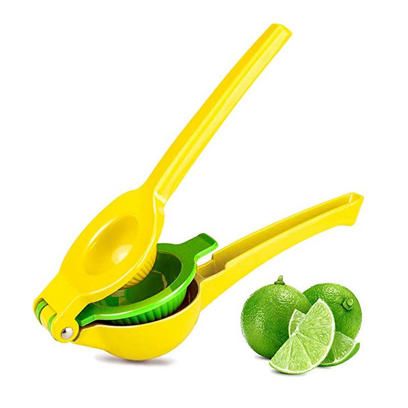 Manuelle Zitronenpresse Aus Edelstahl, Gelb, Für Zitrusfrüchte Und Zitronen, Kompakt Und Robust, Ideal Für Küche Und Bar, 1 Stück