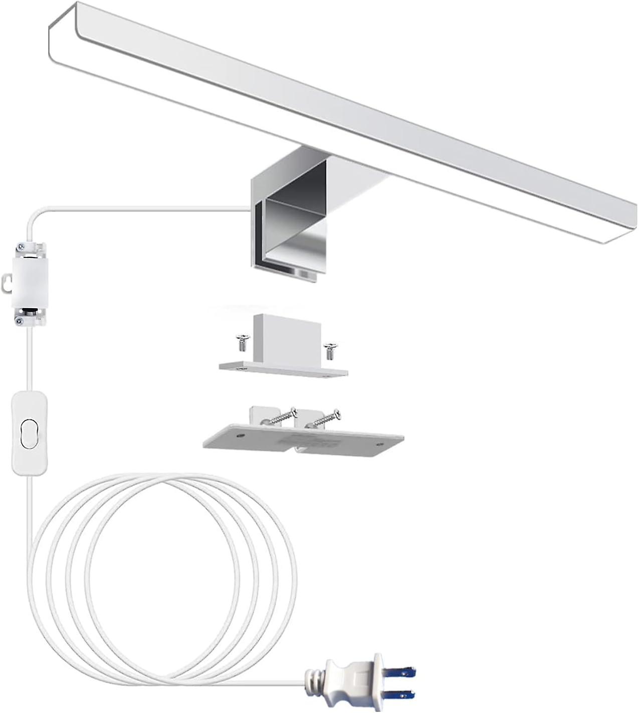Ausleu 30 Cm Led-wandleuchte Für Badezimmer, Moderne Nachttischlampe Mit Stecker, Beleuchtung Für Schminkspiegel