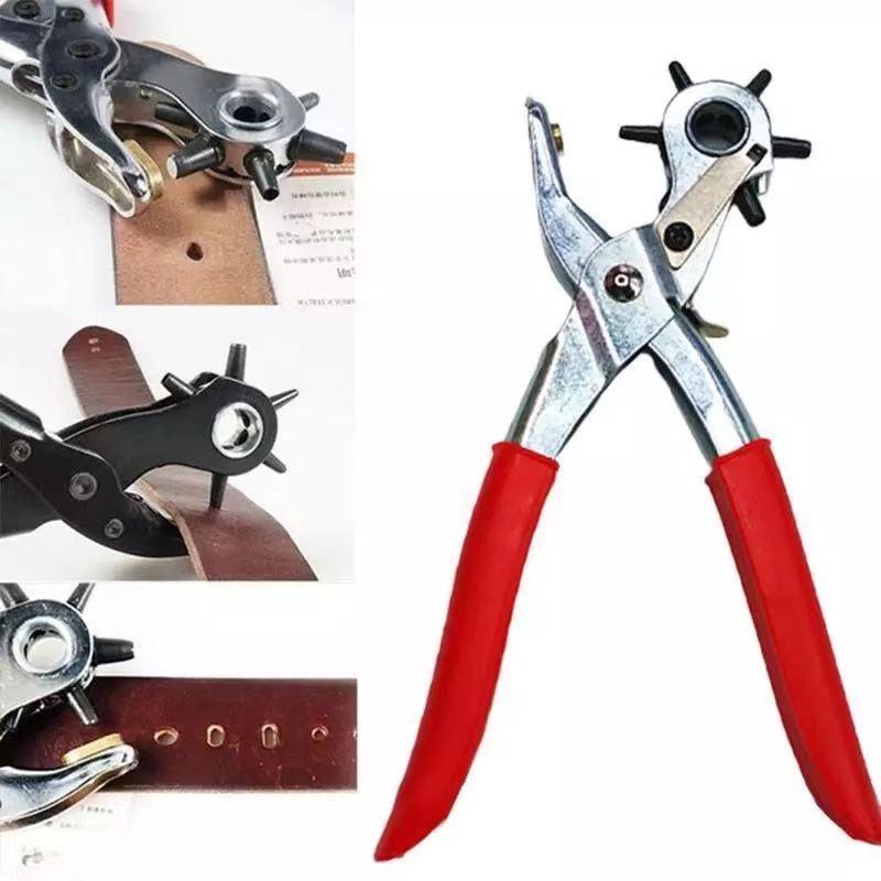 Rotationslocher-set Für Leder, Lochzange Mit Spitzen Für Gürtel, Uhrenarmbänder, Hundehalsbänder, Sattlerwaren, Schuhe, Stoffe, Bastelarbeiten