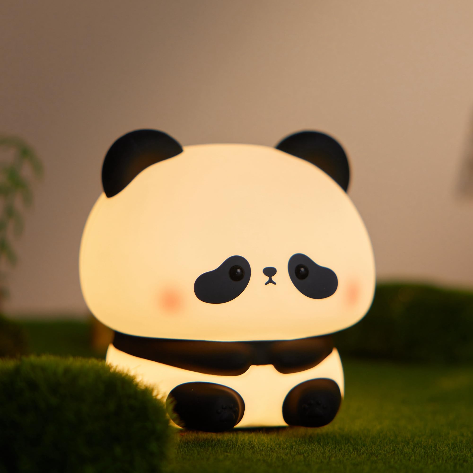 Panda-led-nachtlicht, Wiederaufladbare Silikon-touch-lampe, 3 Dimmstufen, Babyzimmer-dekoration Für Still- Und Kinderzimmer, Original Panda-geschenk Von Datou