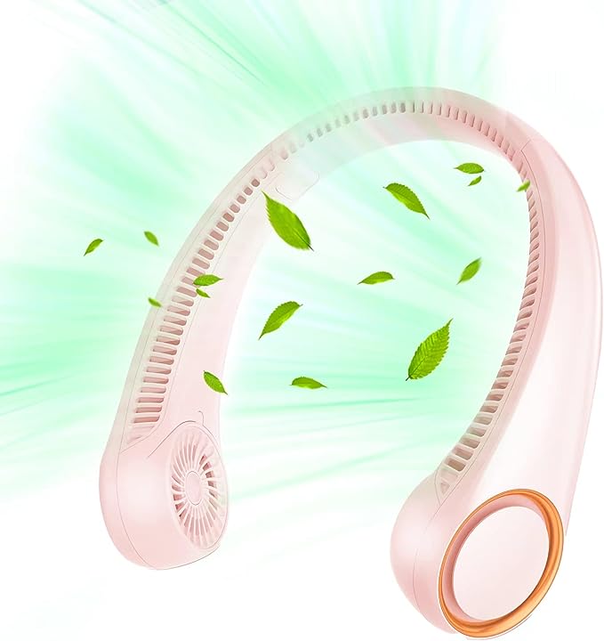 Rosa Nackenventilator, Tragbarer Mini-usb-ventilator Für Den Außenbereich, Freihändige Kühlung, Kleine Größe