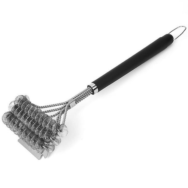 Grillreinigungsbürste Aus Edelstahl Mit Schaber Und Langem Griff
