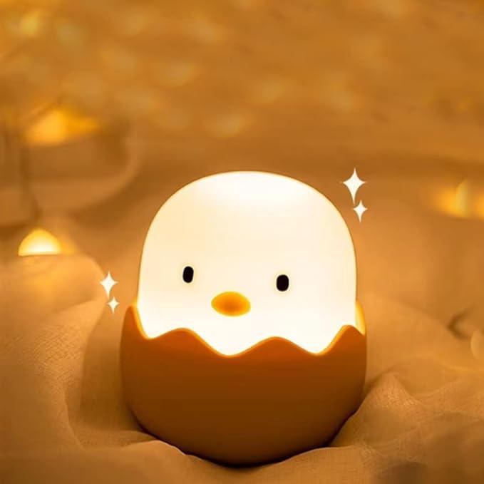 Nachtlicht Für Kinder, Gelbes Licht, Silikon-nachttischlampe, Usb-wiederaufladbar, Tragbare Nachtlampe, Helligkeit Einstellbar, Kinderzimmerdekoration, Geburtstags-/weihnachtsgeschenk