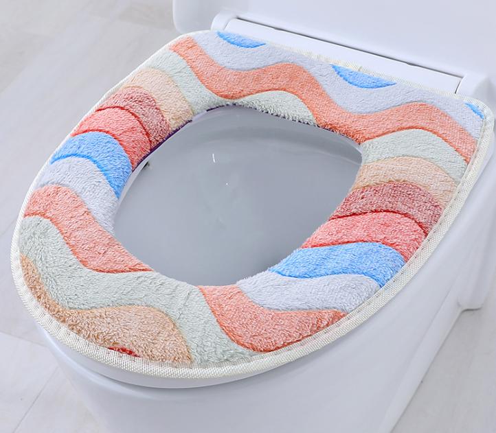 Dickes Und Weiches Toilettenkissen Mit Klettverschluss, Waschbar Und Wiederverwendbar, Erstklassiger Komfort