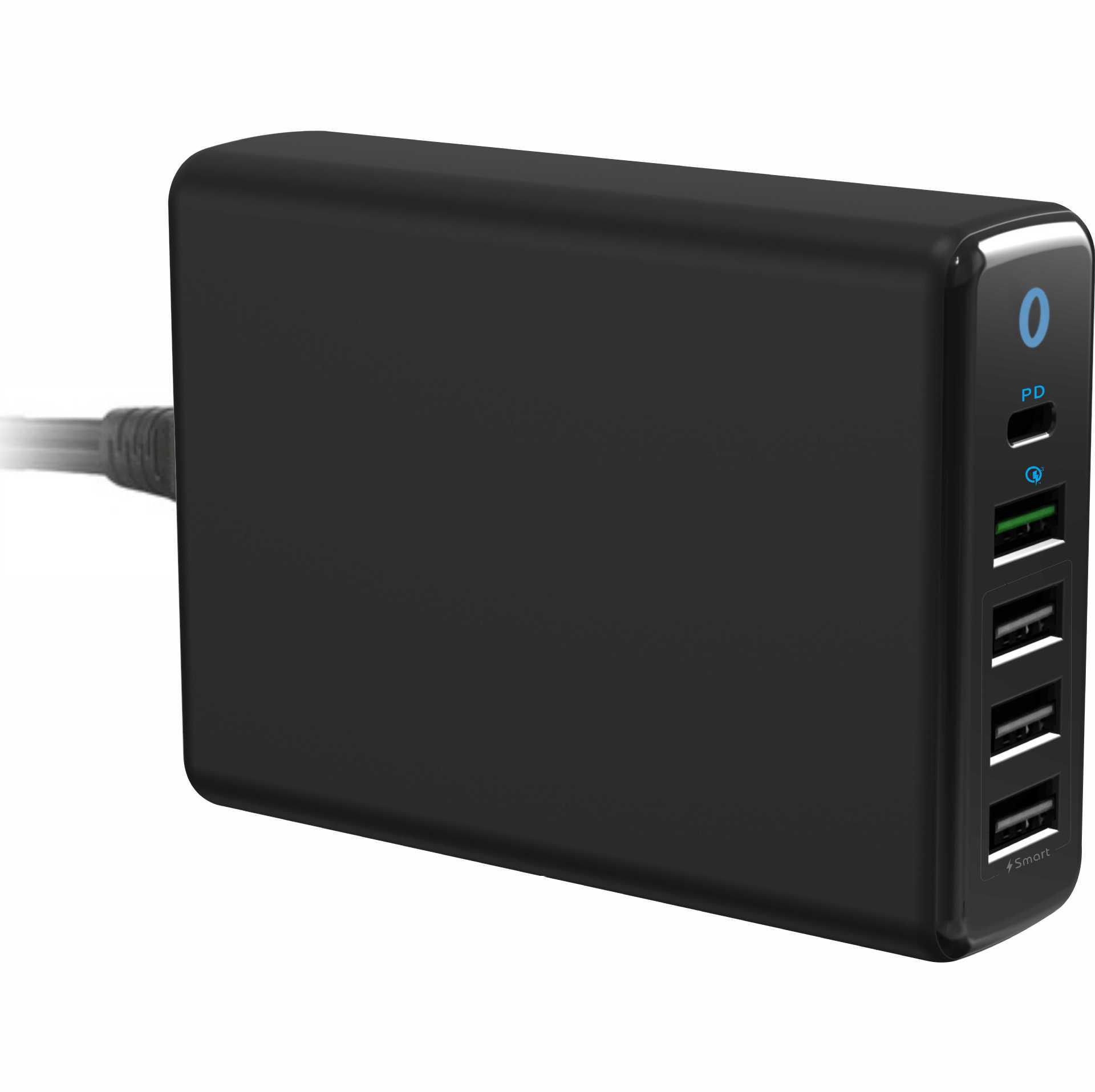 20-w-usb-ladegerät (schwarz) Mit Pd-technologie, Mehreren Schnellladeanschlüssen Und Qualcomm Qc3.0-technologie, 18-w-handyladegerät