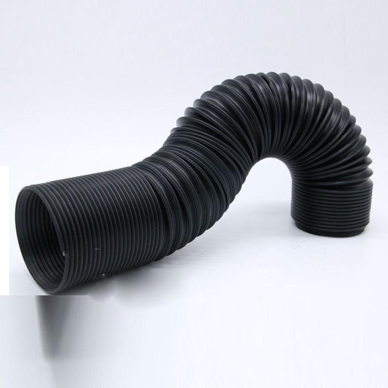 76 Mm Flexibler Ansaugschlauch, 1 M, Schwarz – Kaltluftkanal Für Luftfilter, Geschlossener Lüftungskanal, 1 Stück