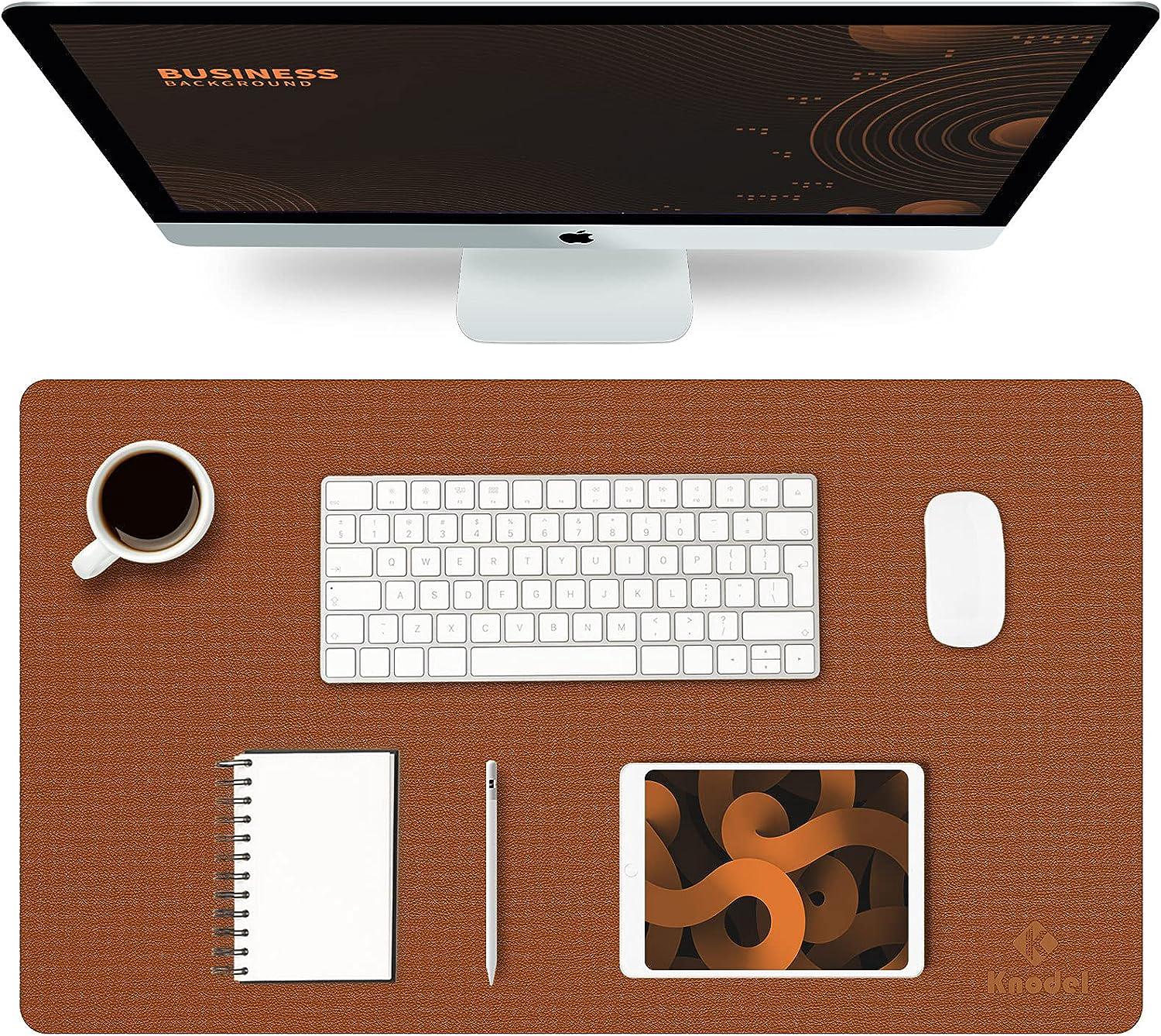 Wendbare Schreibtischunterlage 35 X 60 Cm, Laptop-unterlage, Schutzmatte Für Büro Und Homeoffice, Braun