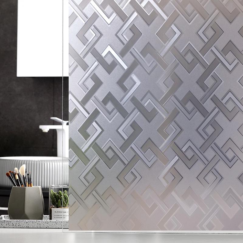Statisch Haftende Fensterfolie 45 X 200 Cm, Sichtschutz, Blendschutz, Uv-schutz, Dekorativ, Klebstofffrei, Für Büro, Schlafzimmer, Küche, Zuhause - J061