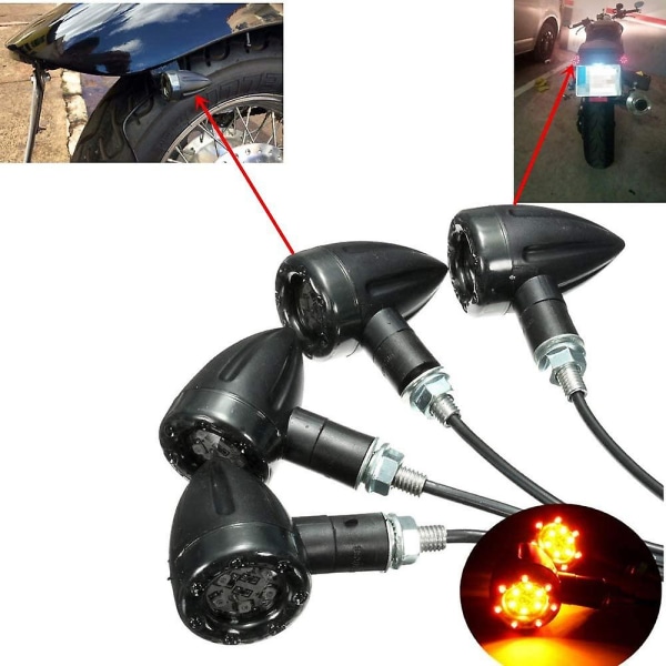 Modifizierte Motorradblinker, Individuelle Blinkerleuchten, Vordere Und Hintere Blinker