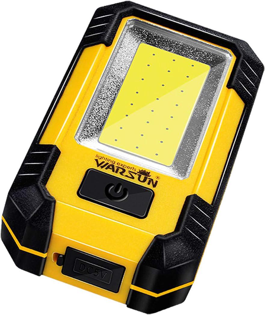 Tragbare, Wiederaufladbare Magnetische Led-arbeitsleuchte, Hellgelb, 30 W, 1200 Lumen, Für Wohnmobile Und Wartungsarbeiten
