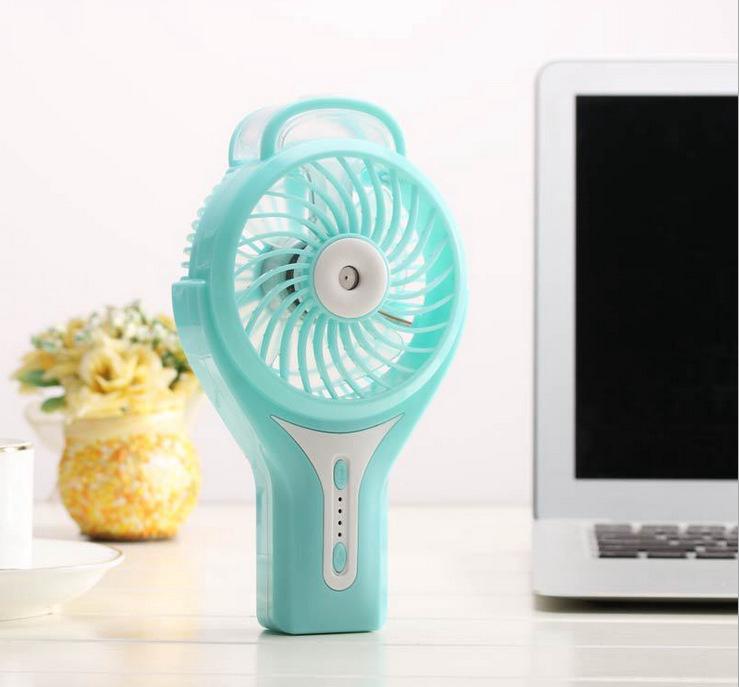 Mini-handventilator, Wiederaufladbarer Usb-lüfter Für Luftbefeuchter, Blau