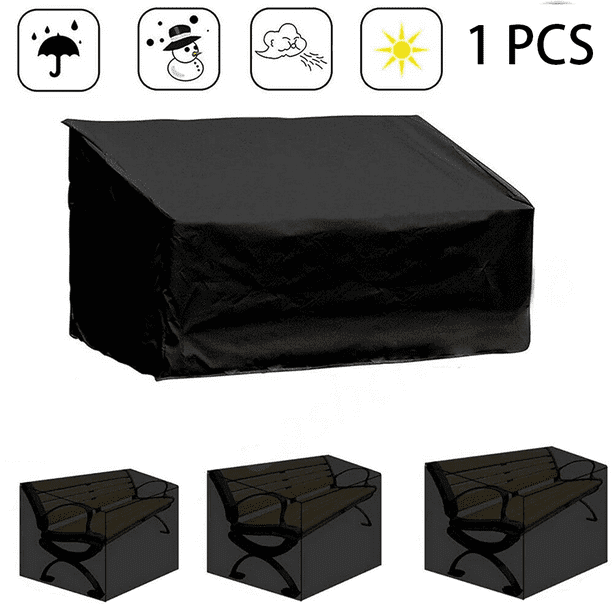 Schutzhülle Für Gartenbank (134 X 66 X 89 Cm), Wasserdicht, Für 2-sitzer-bank Mit Kordelzug, Aus Polyestergewebe, Zum Schutz Von Gartenmöbeln