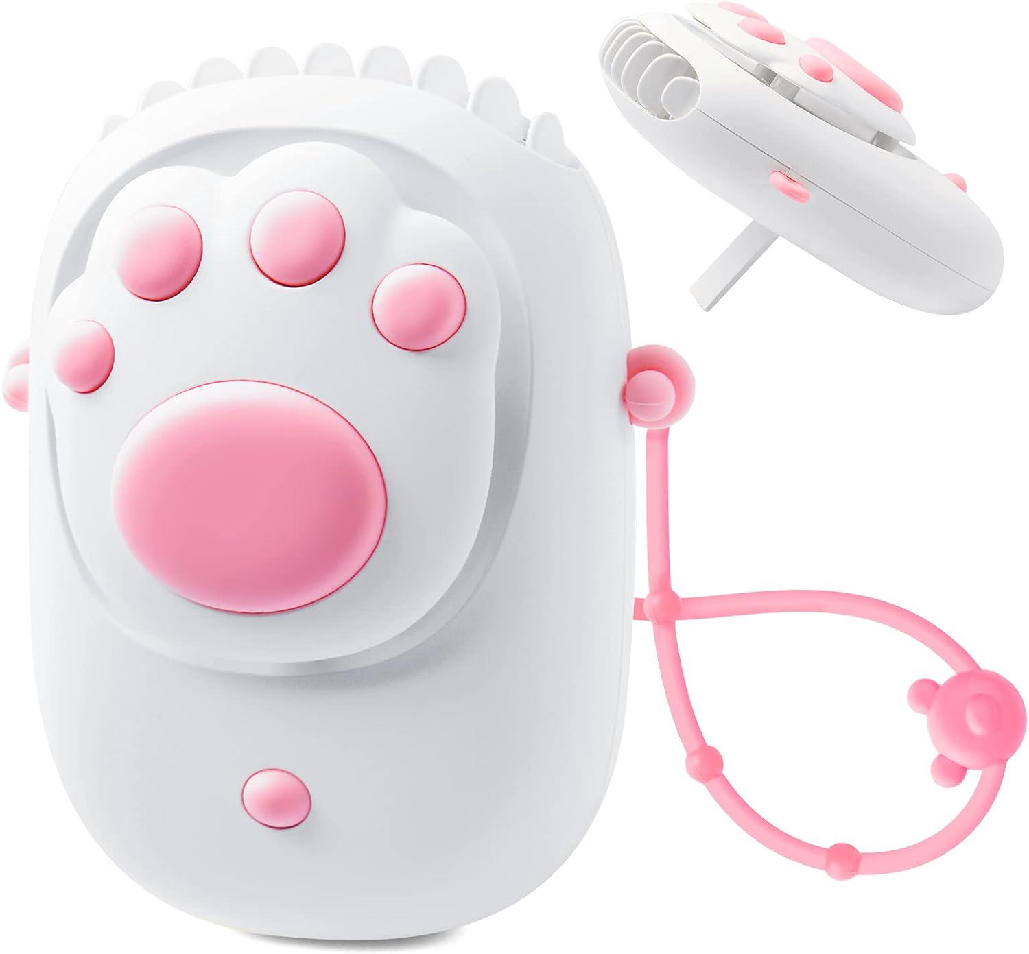 Einteiliger Hängeventilator Mit Kabel, Leiser Mini-usb-ventilator, 3 Geschwindigkeitsstufen, Für Büro, Zuhause Und Außenbereich (weiß)