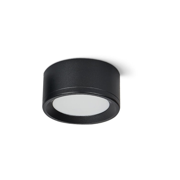 10 Cm Led-deckenleuchte, 12 W, 4000 K Weißes Licht, Schwarz, 3er-pack