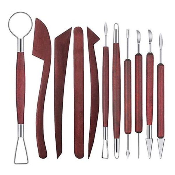 11-teiliges Keramikmodellierwerkzeug-set: Tonschaber, Hilfswerkzeug