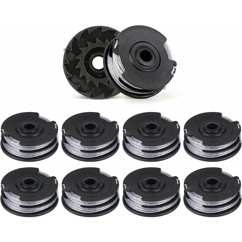 10 Stück Doppelfadenige 6 M X 1,6 Mm Trimmerfaden-nachfüllpackungen, Kompatibel Mit Bosch Art 30-36 Li, Art 30, Art 27 Und Art 24