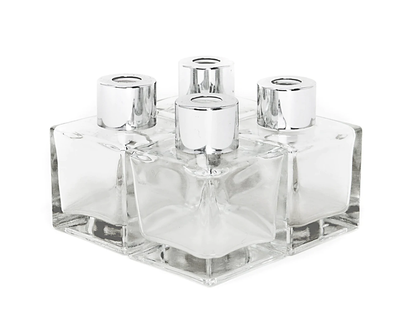 X 50 Ml Duftöl-diffusorflaschen Aus Glas Mit Duftstäbchen – 4er-set