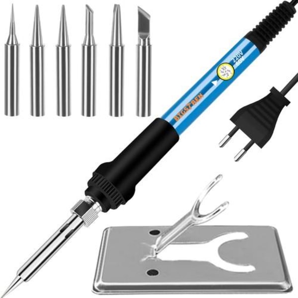 60-w-elektrolötkolben, Einstellbar (200–450 °c), Präzisionslötgerät Für Heimwerker Und Elektronikprojekte