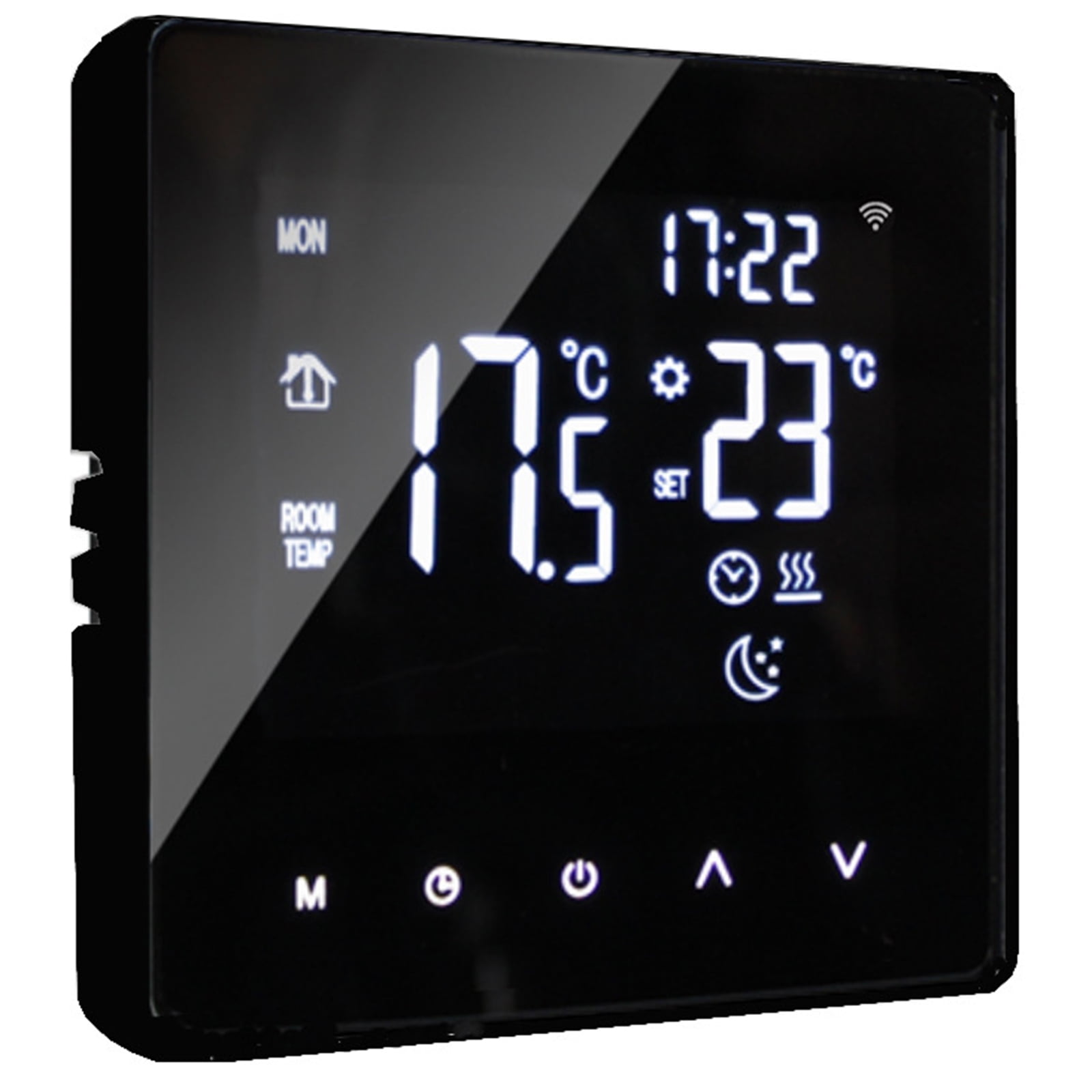 Intelligenter, Programmierbarer Wlan-thermostat Mit Drahtlosem Raumsensor Für Zuhause, Steuerbar Über Eine Mobile App