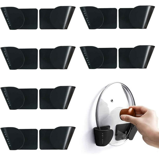 6er-set Wand-topfdeckelhalter, Topfdeckelhalter Für Schranktüren, Küchendeckel-organizer Ohne Bohren