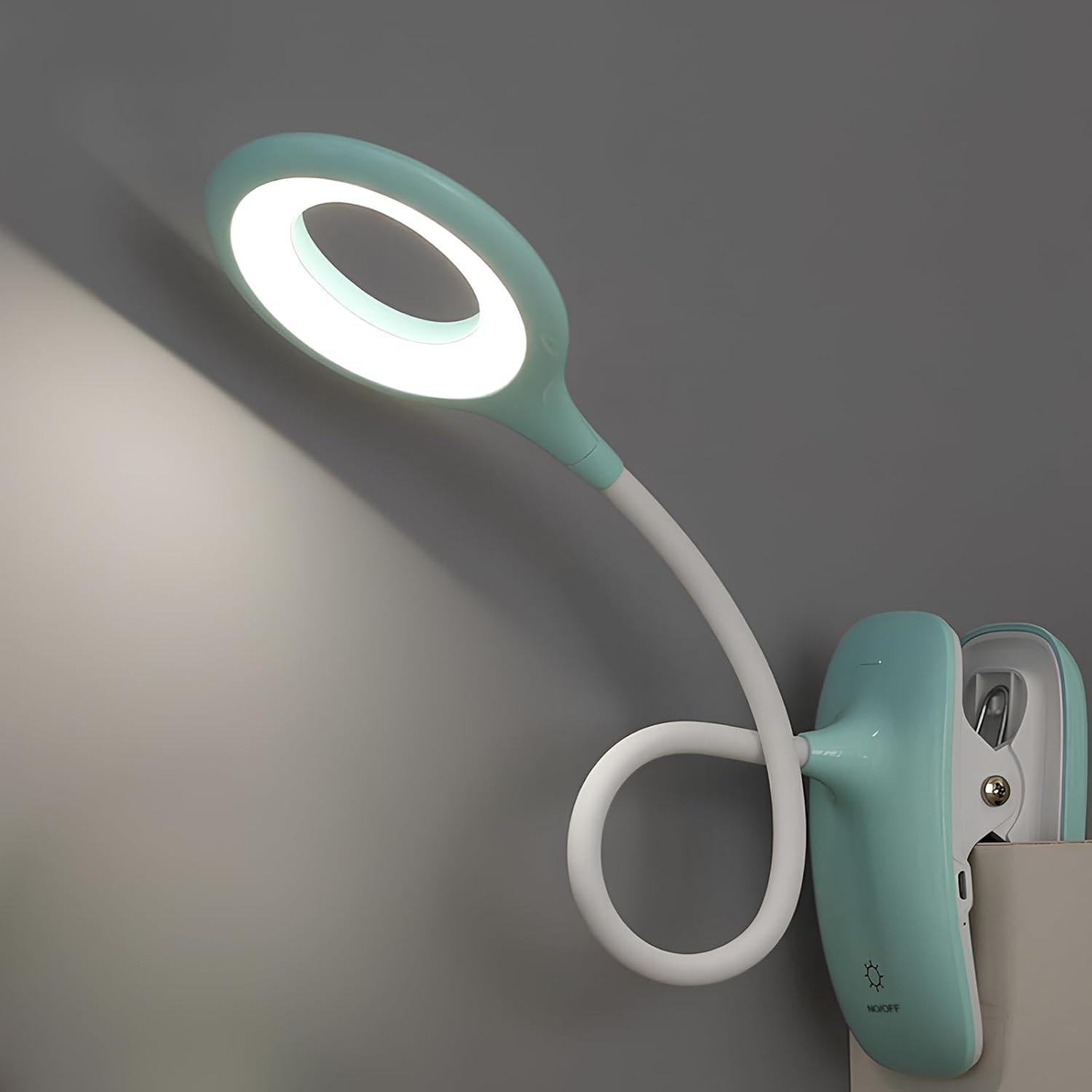 Led-leselampe Zum Anklemmen Für Kinder, Schreibtischlampe Mit Flexiblem Hals, Usb-aufladbar, Zum Lesen, Lernen Und Arbeiten