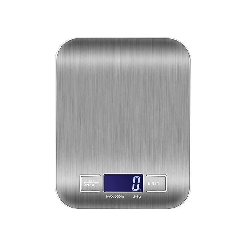 Professionelle Elektronische Küchenwaage Aus Edelstahl (5 Kg/0,1 G), Hochpräzise, Multifunktionale Lebensmittelwaage Zum Backen Zu Hause