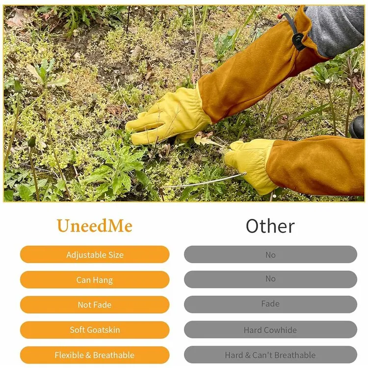 Gartenhandschuhe Aus Leder Für Damen Und Herren – Ein Paar Schnittfeste Handschuhe, Ideal Für Dornige Rosen Und Gartengeräte, Ein Nützliches Geschenk