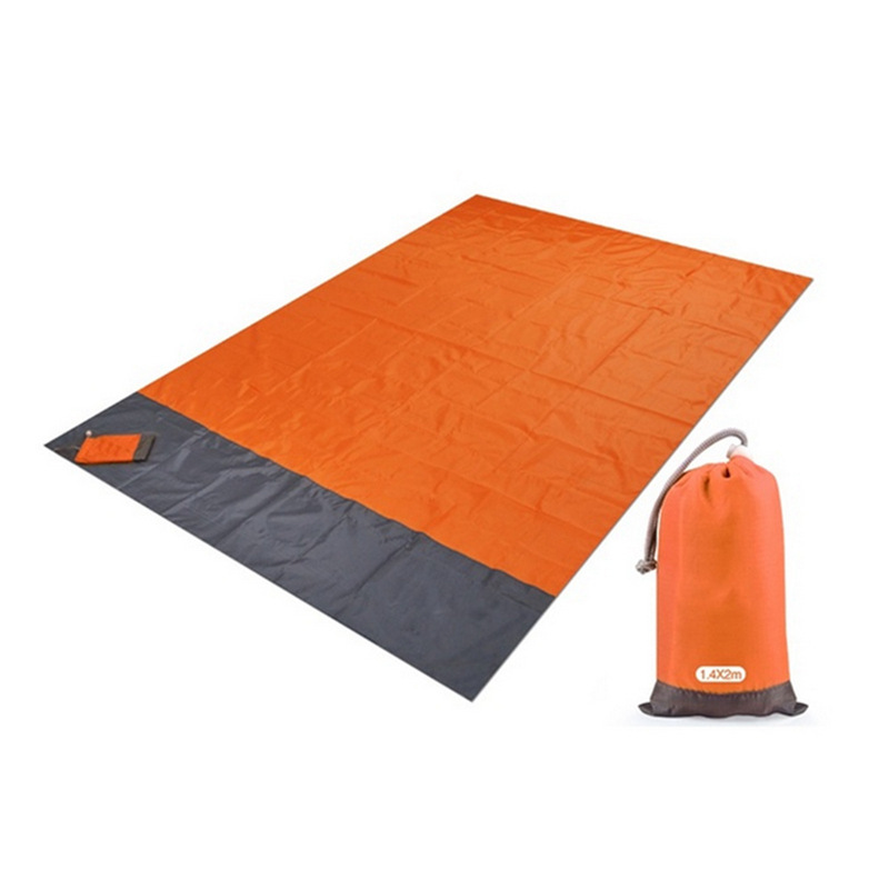 Gestreifte Strandmatte Aus Polyester, Faltbare Picknickmatte, Wasserdichte Campingmatte, Feuchtigkeitsbeständige Outdoor-bodenmatte, Taschenformat