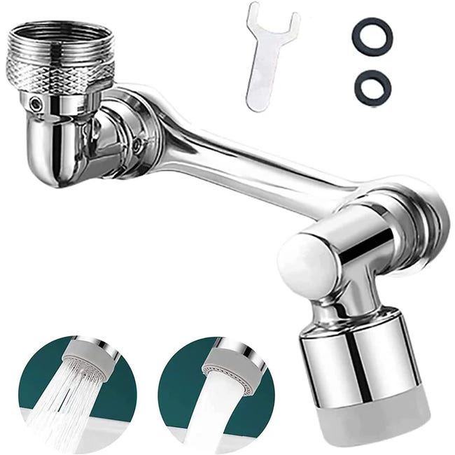 Schwenkbarer Küchenarmatur-luftsprudler (1080°) – Wassersparender Luftsprudler, 2 Modi, 20/22/24 Mm Außengewindeadapter