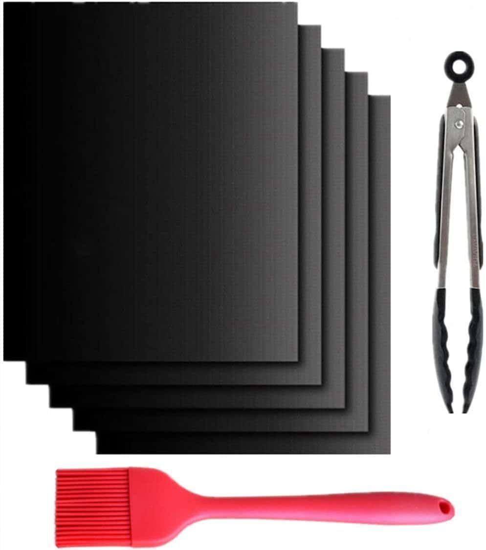 Grillmatten 40x60 Cm, Gas/elektro/holzkohle, Antihaftbeschichtete Teflon-ofenmatten, Wiederverwendbar, Leicht Zu Reinigen, Zuschneidbar