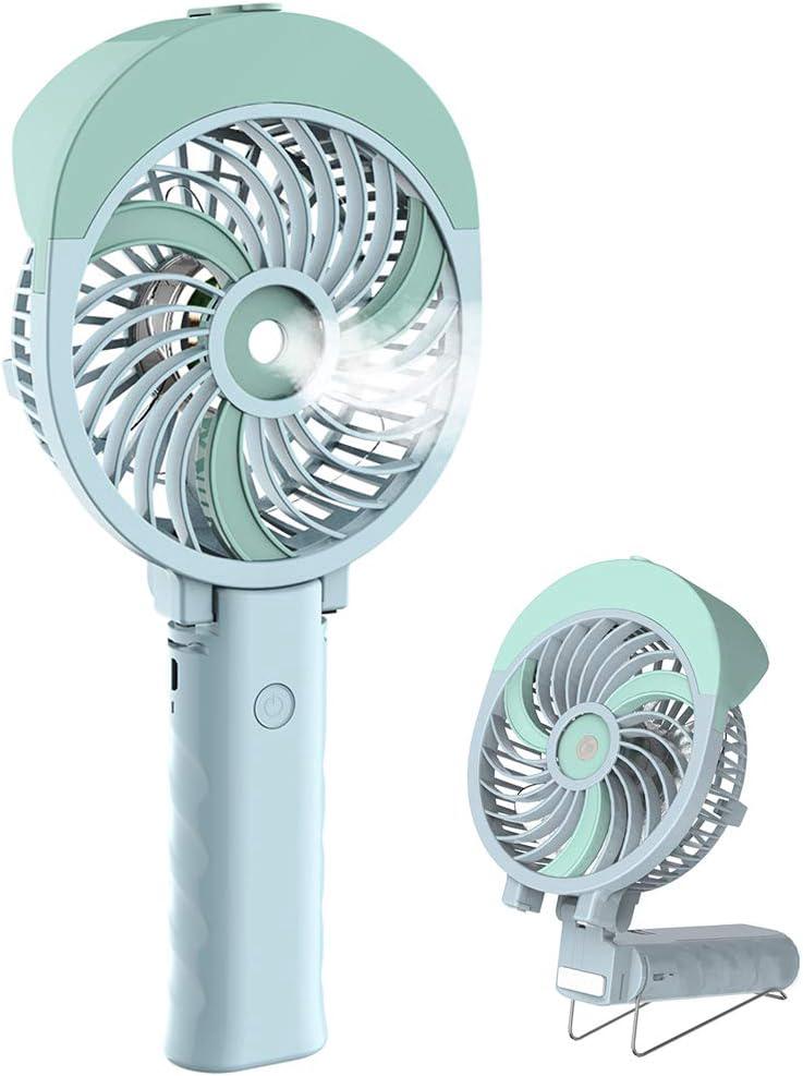 Tragbarer Sprühventilator, Mini-faltventilator, Usb-aufladbar, Tragbarer Kühler Für Reisen, Camping Und Outdoor-aktivitäten