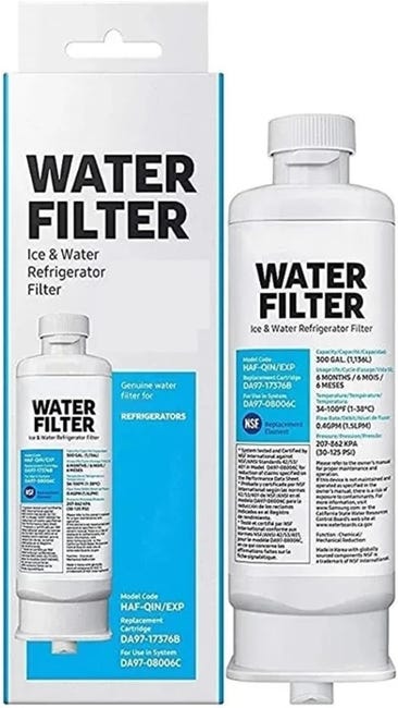 Ersatz-wasserfilterkartusche Für Kühlschränke. Kompatibel Mit Samsung Da97-17376b, Haf-qin/exp-filter Für Kühlschränke. (1 Stück)