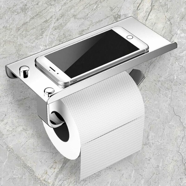 Wandmontierter Toilettenpapierhalter Aus Edelstahl 304, Toilettenpapierrollenspender, Schraubbefestigung