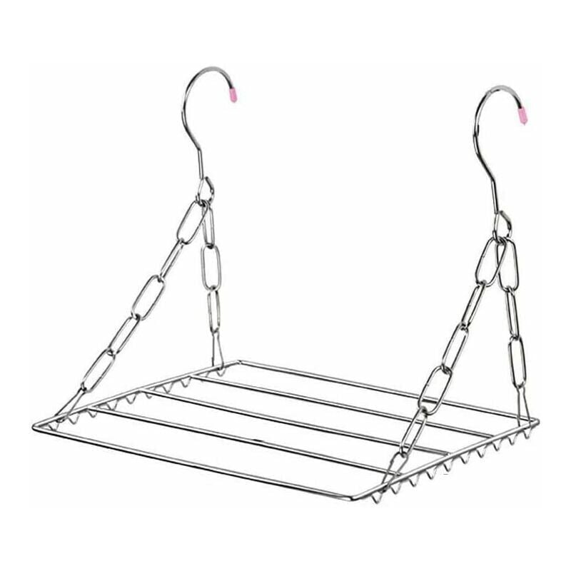 Mehrzweck-wäscheständer Aus Edelstahl, Wäscheleine Zum Aufhängen Von Kleidung, Handtüchern Und Socken